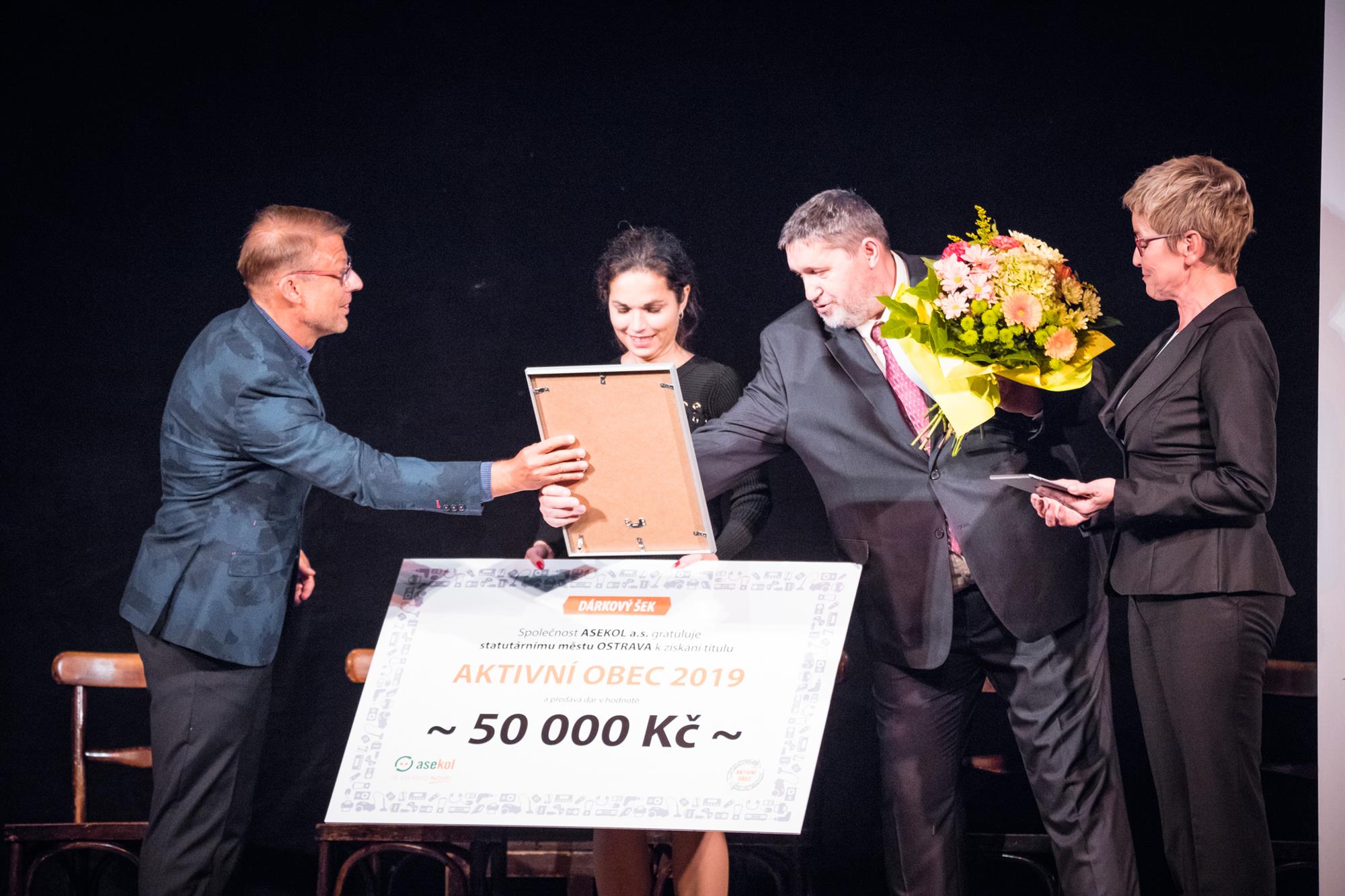 Slavnostní předávání ocenění Aktivní kraj a Aktivní obec